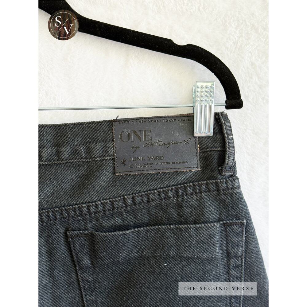One Teaspoon Black Bonita Low Waist Black Skirt Size 26 - Picture 9 of 11